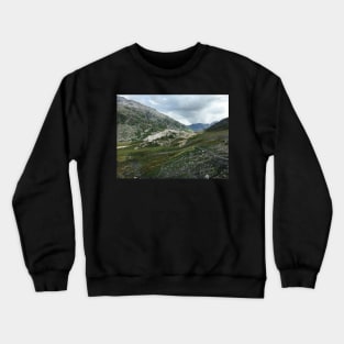 Granite Rock Formations on Greina High Plain (Ticino, Switzerland) Crewneck Sweatshirt